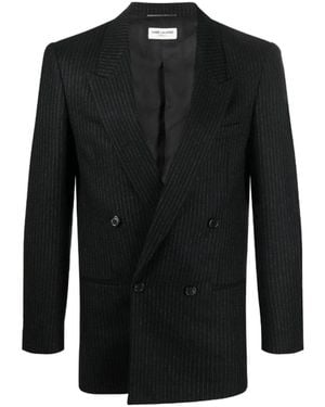 Saint Laurent Virgin Wool Blazer - Black