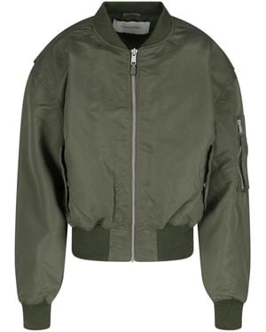 Entire studios Broad Zip Bomber Jacket - Green