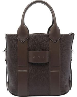 Hogan Small Script Shopping Bag - Black