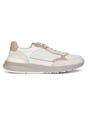 Brunello Cucinelli Nubuck And Suede Trainers - White
