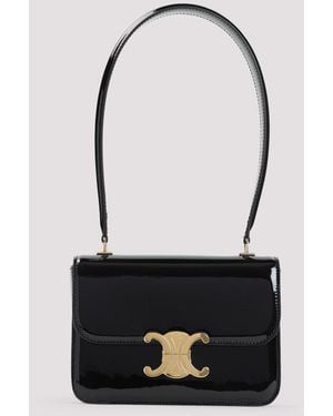 セリーヌ Celine Teen Garance Shoulder Bag TEEN GARANCE bag in PATENT CALFSKIN - DARK BROWN | CELINE