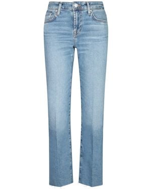7 For All Mankind Calie Straight Ankle Mid Jeans - Blue