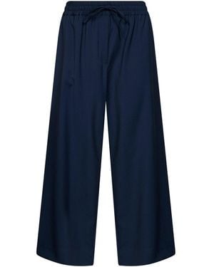 Weekend by Maxmara Jogging Pants Wkdelmo Virgin Wool - Blue