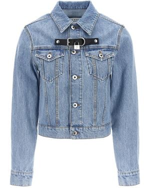 JW Anderson J.W.Anderson 'Padlock Strap Trucker' Jacket - Blue