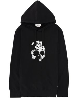 McQueen Sweatshirt With Skull Motif Cotton Sweatshirts - Black