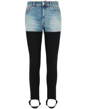 Coperni Two-Tone Organic Cotton Pantaloe - Blue