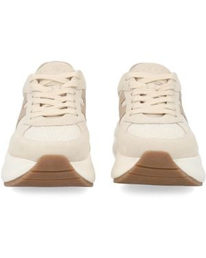 Hogan Sneakers Maxi I Active Calf Leather Sneakers - Natural