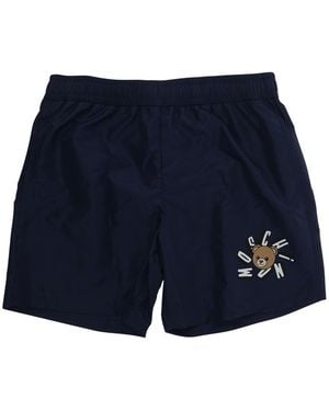 Moschino Swim Shorts Polyester & Trunks - Blue