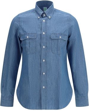 Finamore 1925 Zurigo Shirt - Blue
