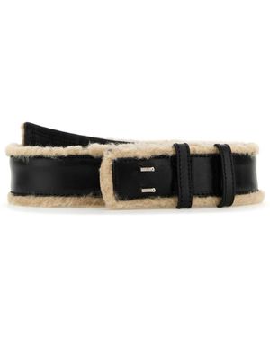 Dries Van Noten Leather Belt - Black