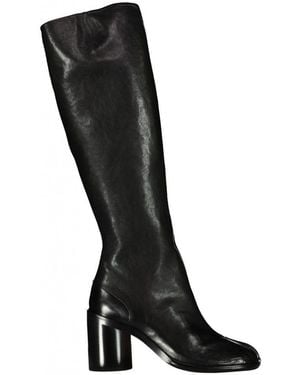 Maison Margiela Knee-High Tabi Boots Shoes - Black