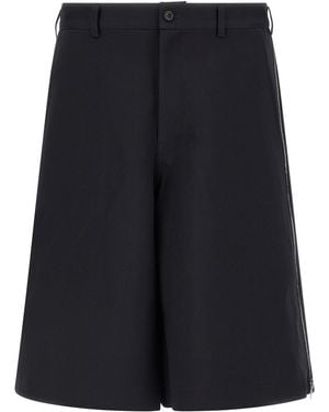 Comme des Garçons Zip Bermuda Shorts - Blue