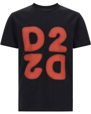 DSquared² Graphic Print T-Shirt - Black