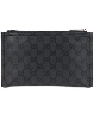 Gucci Monogram Canvas Pouch - Gray