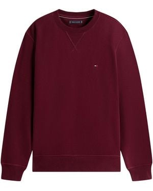 Tommy Hilfiger Crew Neck Sweater With Logo - Red