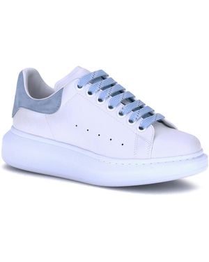 McQueen Leather Sneakers-Powder/Powder Sneakers - Blue