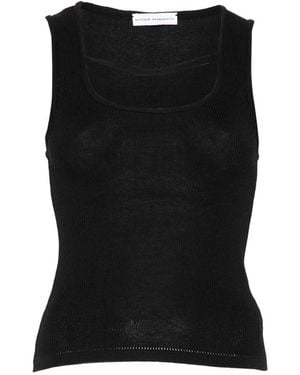 Niccolò Pasqualetti Corda Ribbed Tank Top - Black