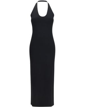 TOTEME Dress Halter-Neck Knit Viscose - Black