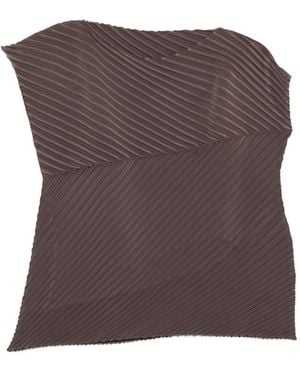 Issey Miyake Asymmetric Top - Brown