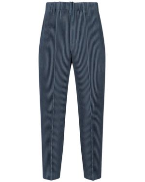 Homme Plissé Issey Miyake Compleat Trousers Trousers - Blue