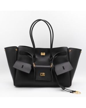 Balenciaga Leather Carry All Bel Air Backpack - Black