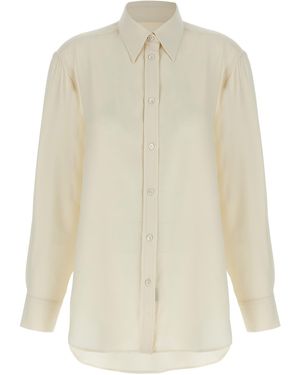Brioni Cady Silk Shirt - White
