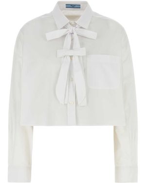 Prada Poplin Shirt - White