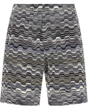 Missoni Irregular Zigzag Bermuda Shorts Bermuda And Short - Grey
