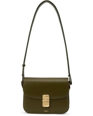 A.P.C. Shoulder Bag Grace Leather - Metallic