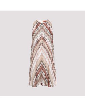 Missoni Chic Sleeveless Mini Dress For - Pink