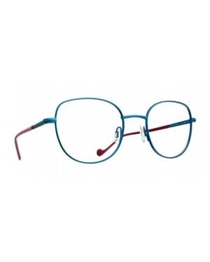 Caroline Abram Mini Volga Metallo Eyeglass Frames - Blue