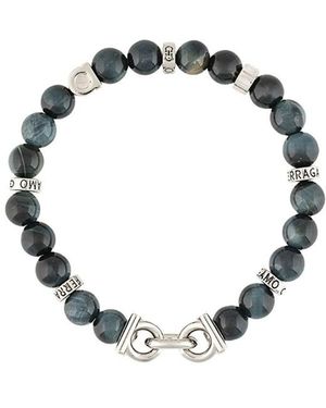 Ferragamo Semi-Precious Stone And Gancini Bracelet - Metallic