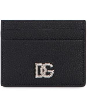 Dolce & Gabbana Card Holder Leather Wallets & Cardholders - Black