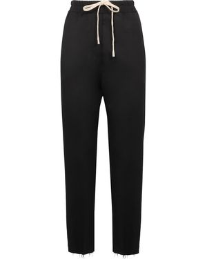 Nili Lotan Wool Cropped Trousers - Black