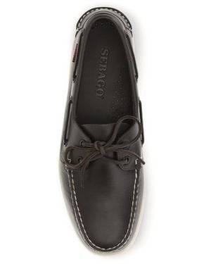 Sebago Loafers Docksides Portland Calf Leather Lace-Up Shoes - White