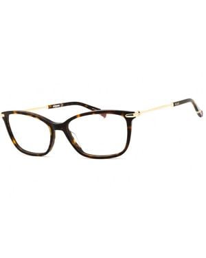 Missoni Missoni Mis0058 Tortoiseshell Rectangular Eyeglasses - Black