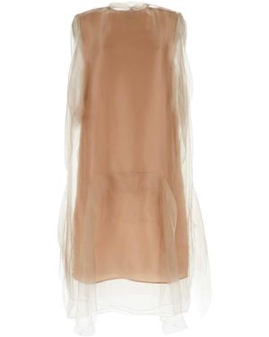 Prada tulle and silk satin dress hot sale