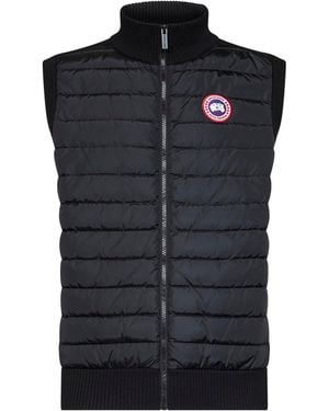 Canada Goose Hybridge Knit Sleeveless Jacket - Black