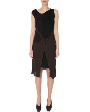 Bottega Veneta Midi Dress Cotton - Black