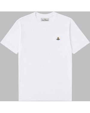 Vivienne Westwood T-Shirt Logo Cotton T-Shirts - White