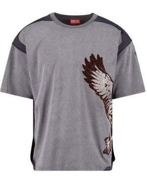 DIESEL Peeloff T-Shirt - Grey