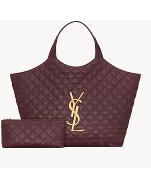 Saint Laurent Shoulder Bag Icare Nappa Leather - Red