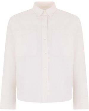 Maison Kitsuné Shirt Striped Cotton - White
