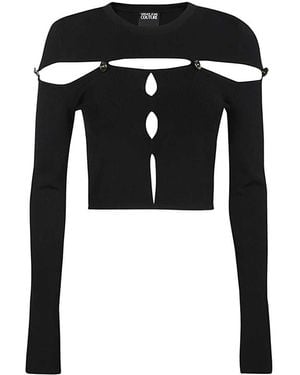 Versace Jeans Couture Long Sleeve Top - Black