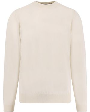 BOSS Wool, Silk And Cashmere Jumper - White