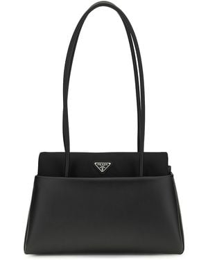 Prada Leather Shoulder Bag - Black