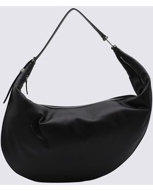 Marni Leather Hobo Dot Shoulder Bag - Black