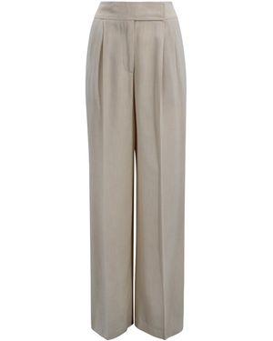 Etro Wide Leg Flamed Viscose Pants - Gray