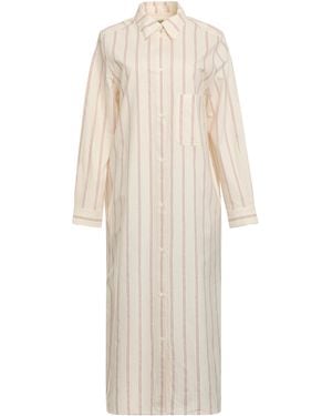 TOTEME Shirtdress Ecru-Blossom Ecru/Blossom Cotton Dress - White