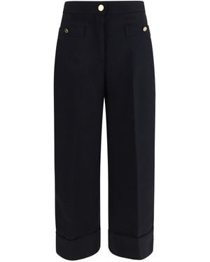 Thom Browne Hopsack Suit Pants Fleece Wool Ovis Aries Pants - Black